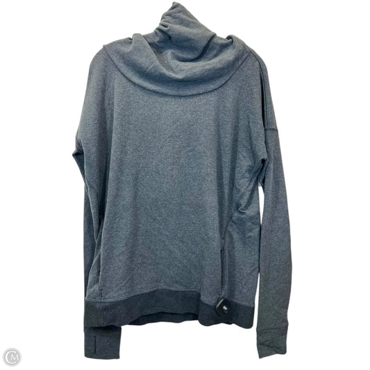 Athletic Sweatshirt Hoodie By Lululemon In Grey, Size: 10