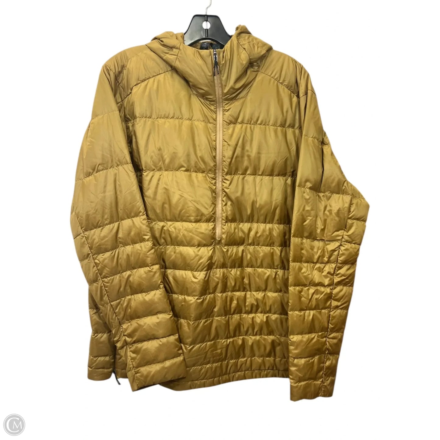Athletic Sweatshirt Hoodie By Lululemon In Gold, Size: L
