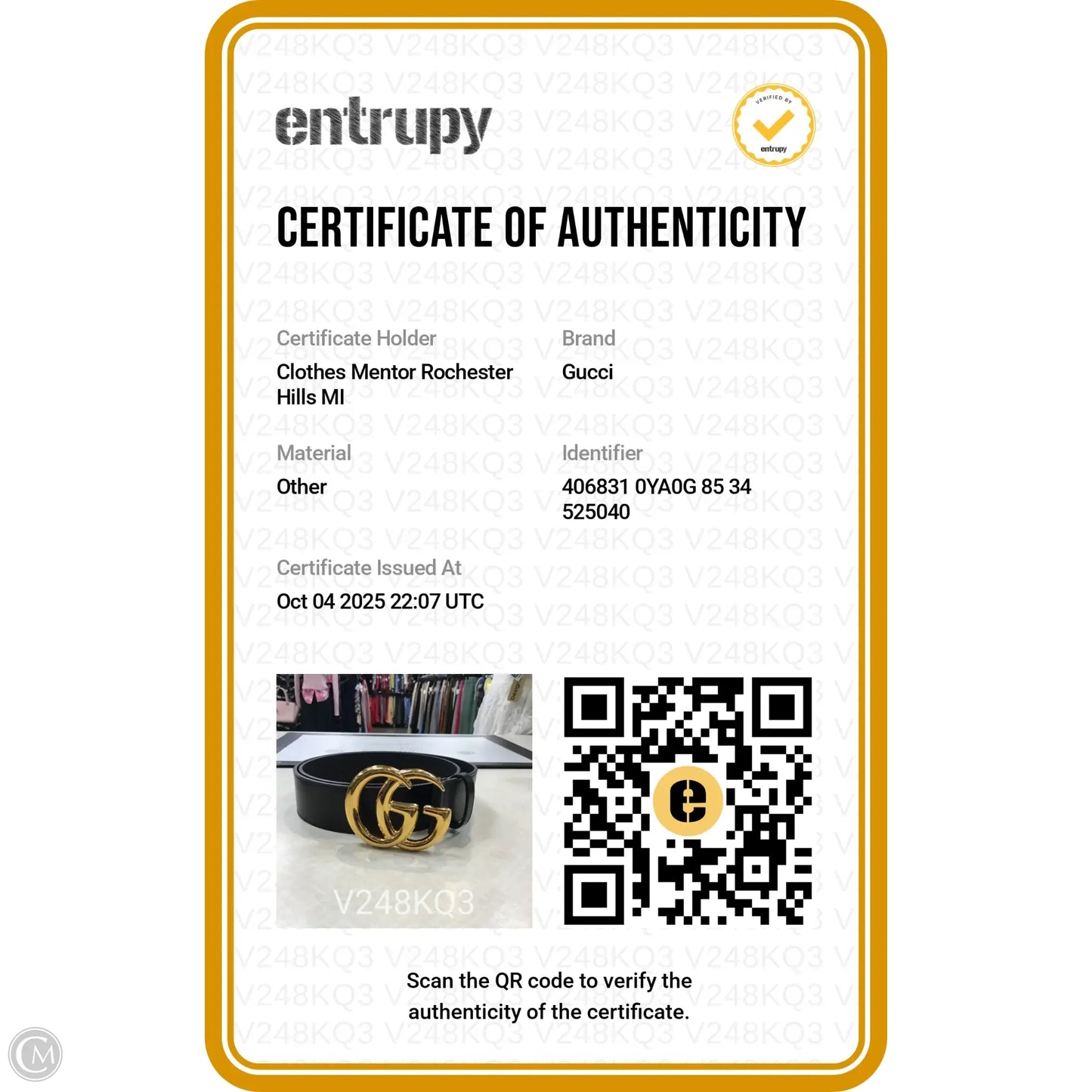 Belt Luxury Designer By Gucci