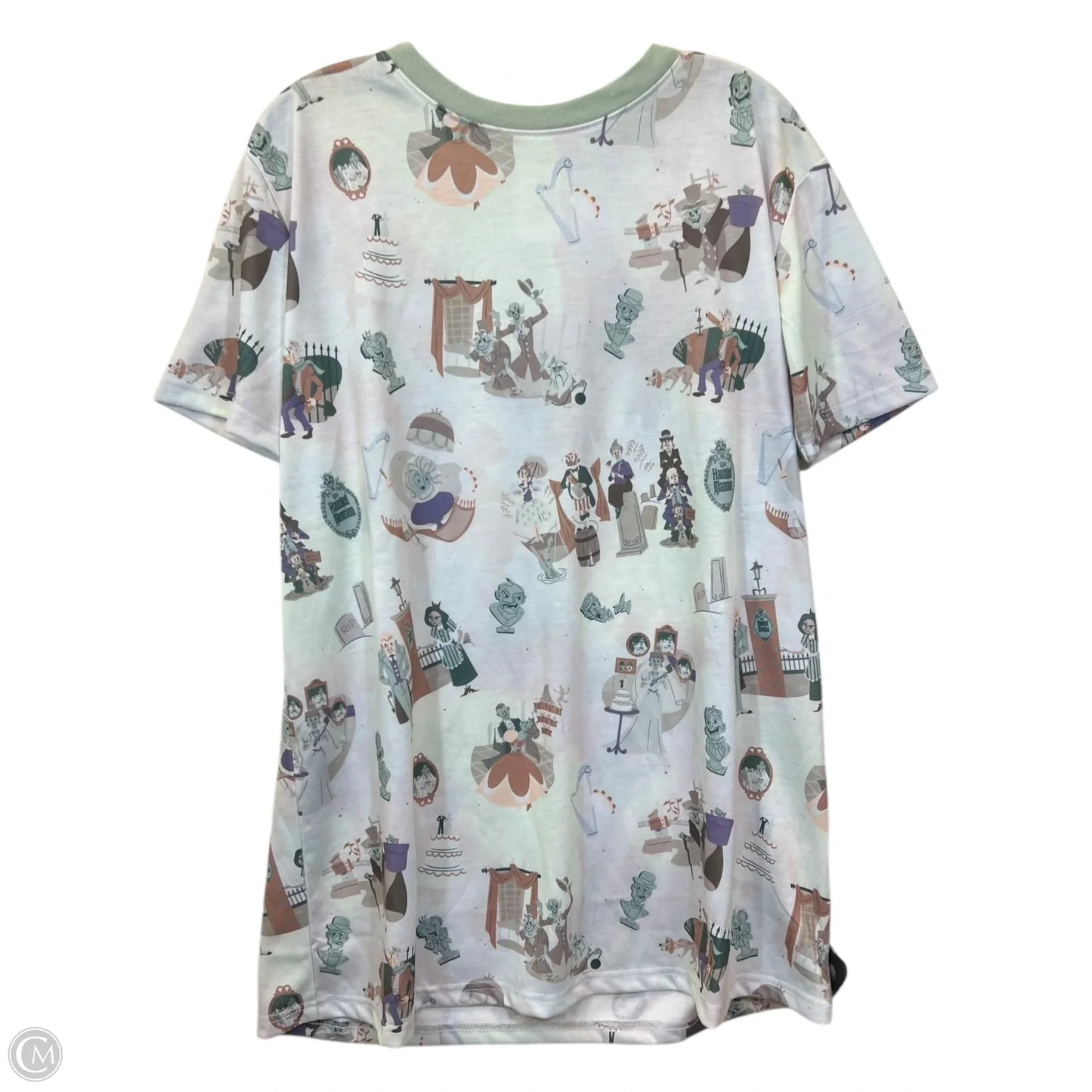 Top Short Sleeve Basic By Disney Store In Green, Size: S