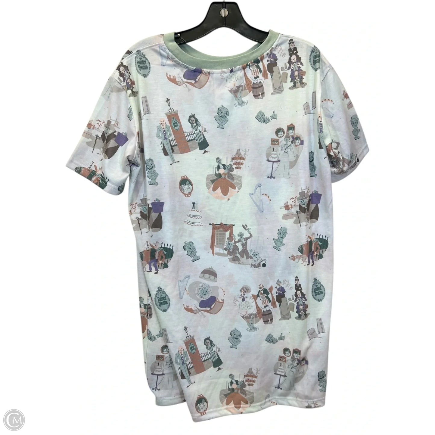 Top Short Sleeve Basic By Disney Store In Green, Size: S
