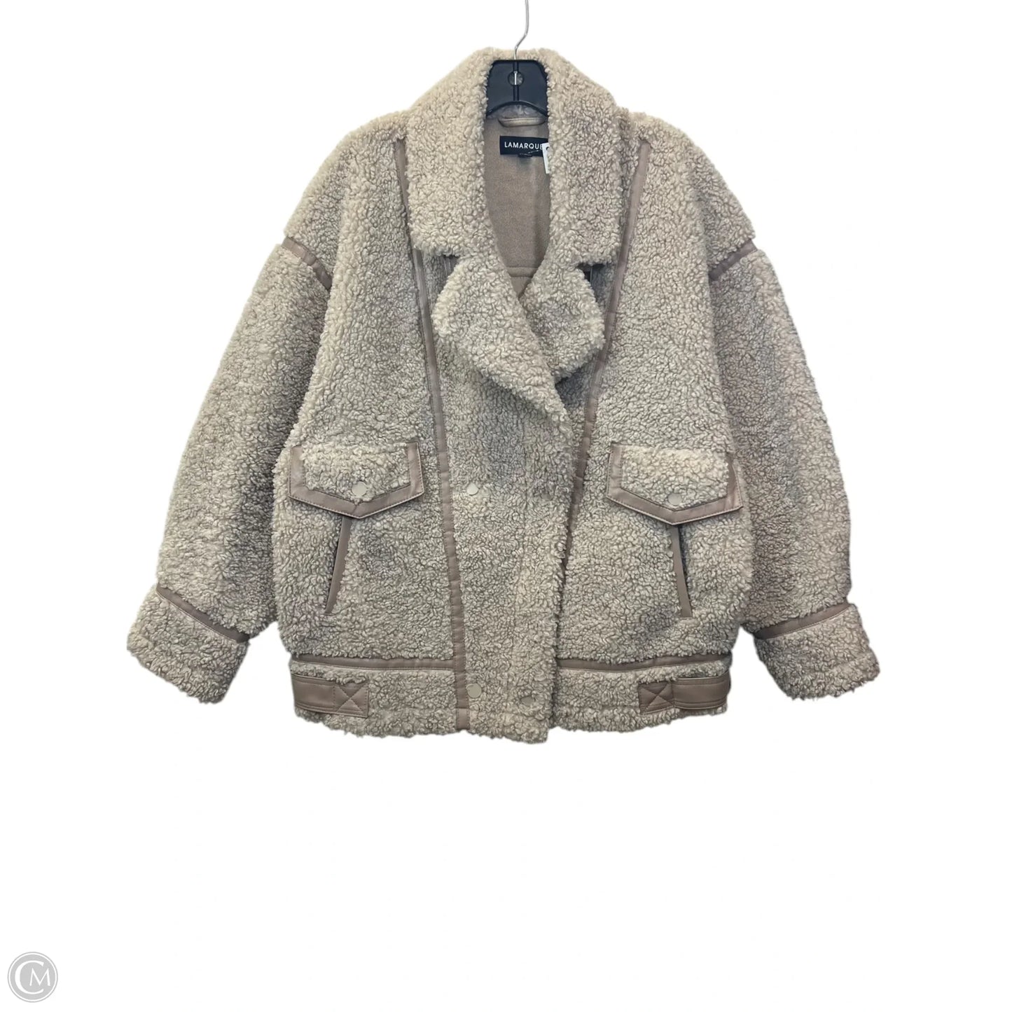 Jacket Designer By Lamarque In Tan, Size: L