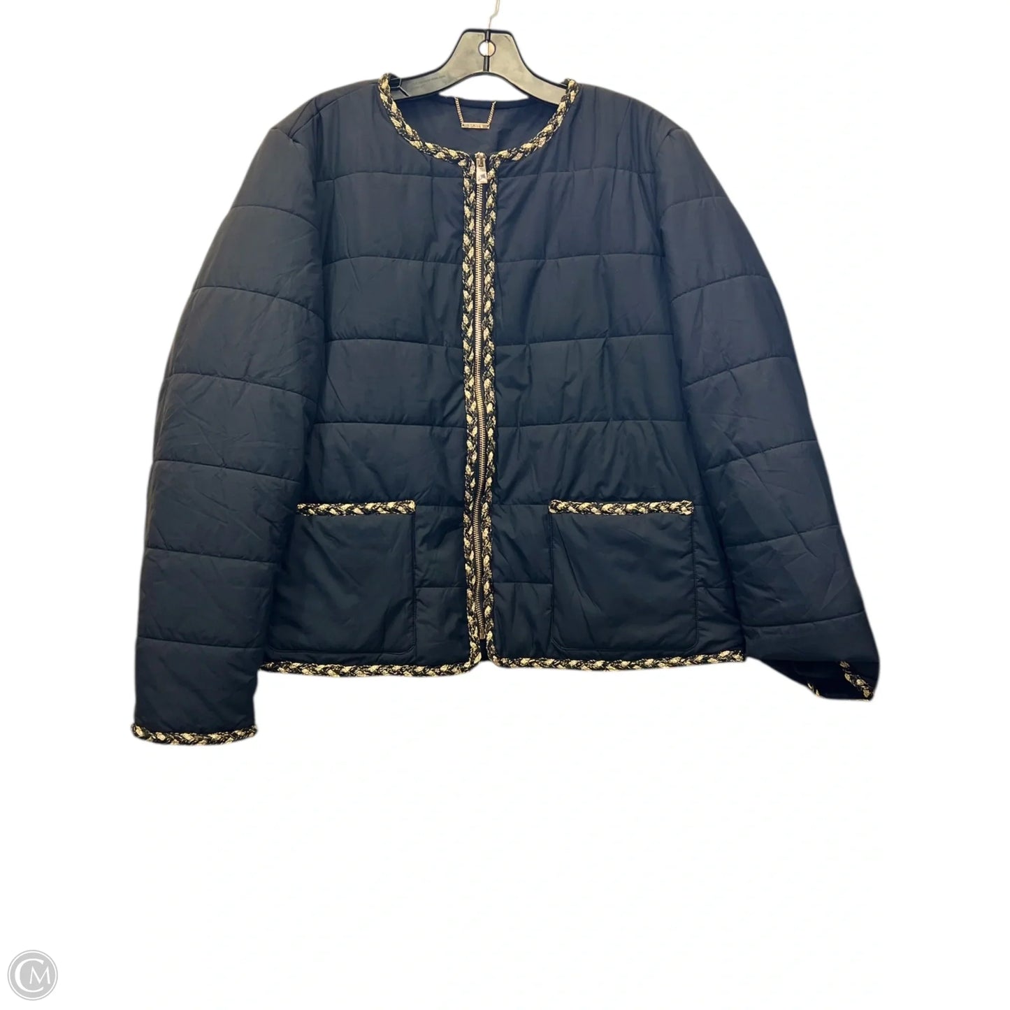 Jacket Puffer & Quilted By Chicos In Black, Size: L