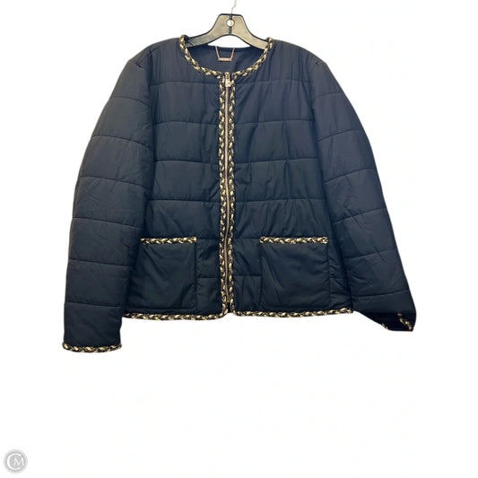 Jacket Puffer & Quilted By Chicos In Black, Size: L