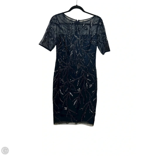 Dress Designer By Adrianna Papell In Navy, Size: S
