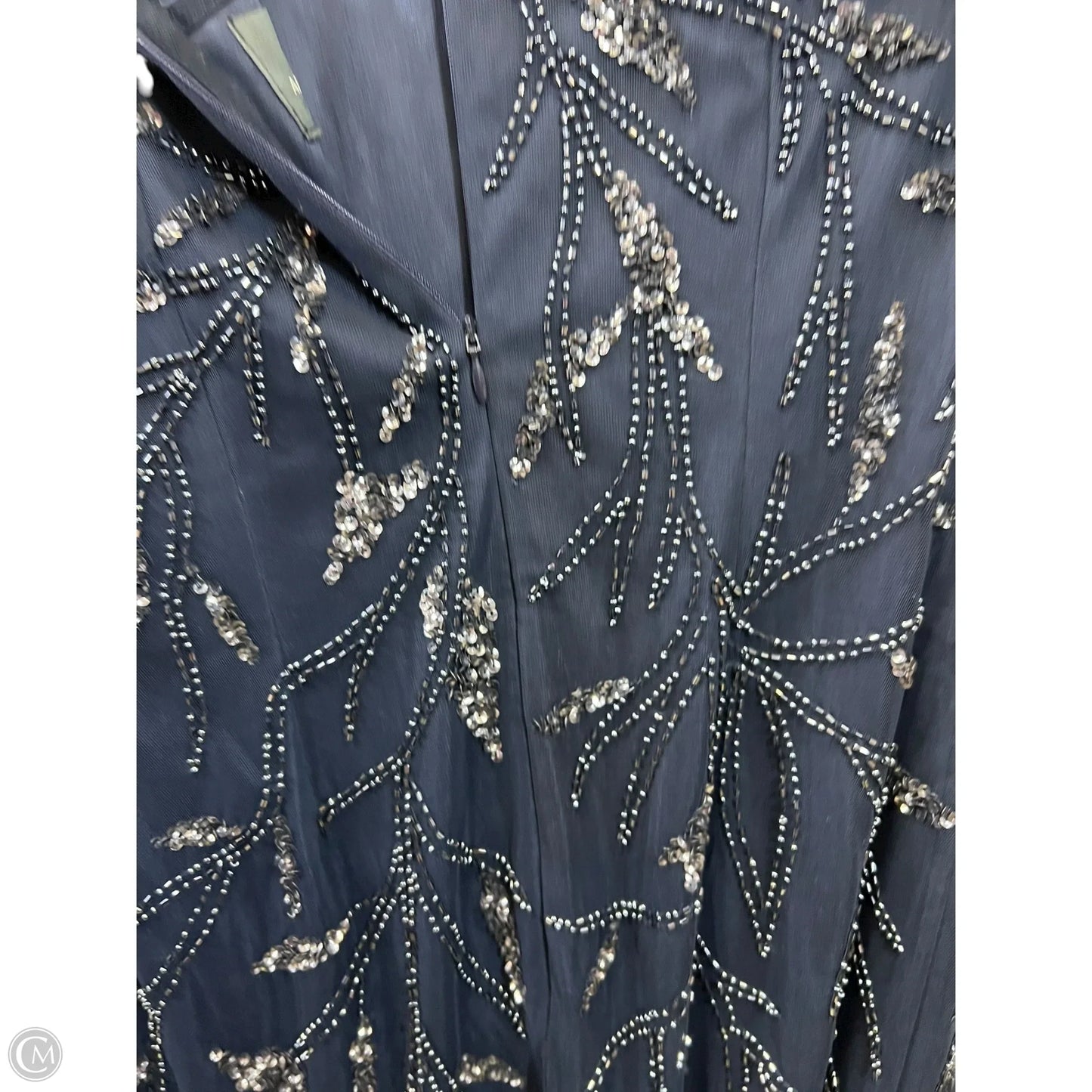 Dress Designer By Adrianna Papell In Navy, Size: S