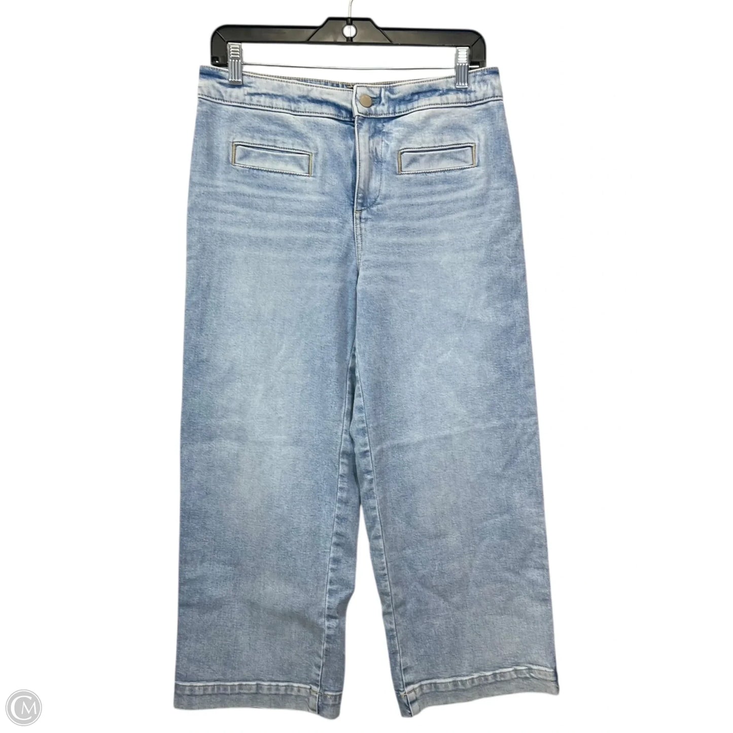 Jeans Wide Leg By Talbots In Blue Denim, Size: 4