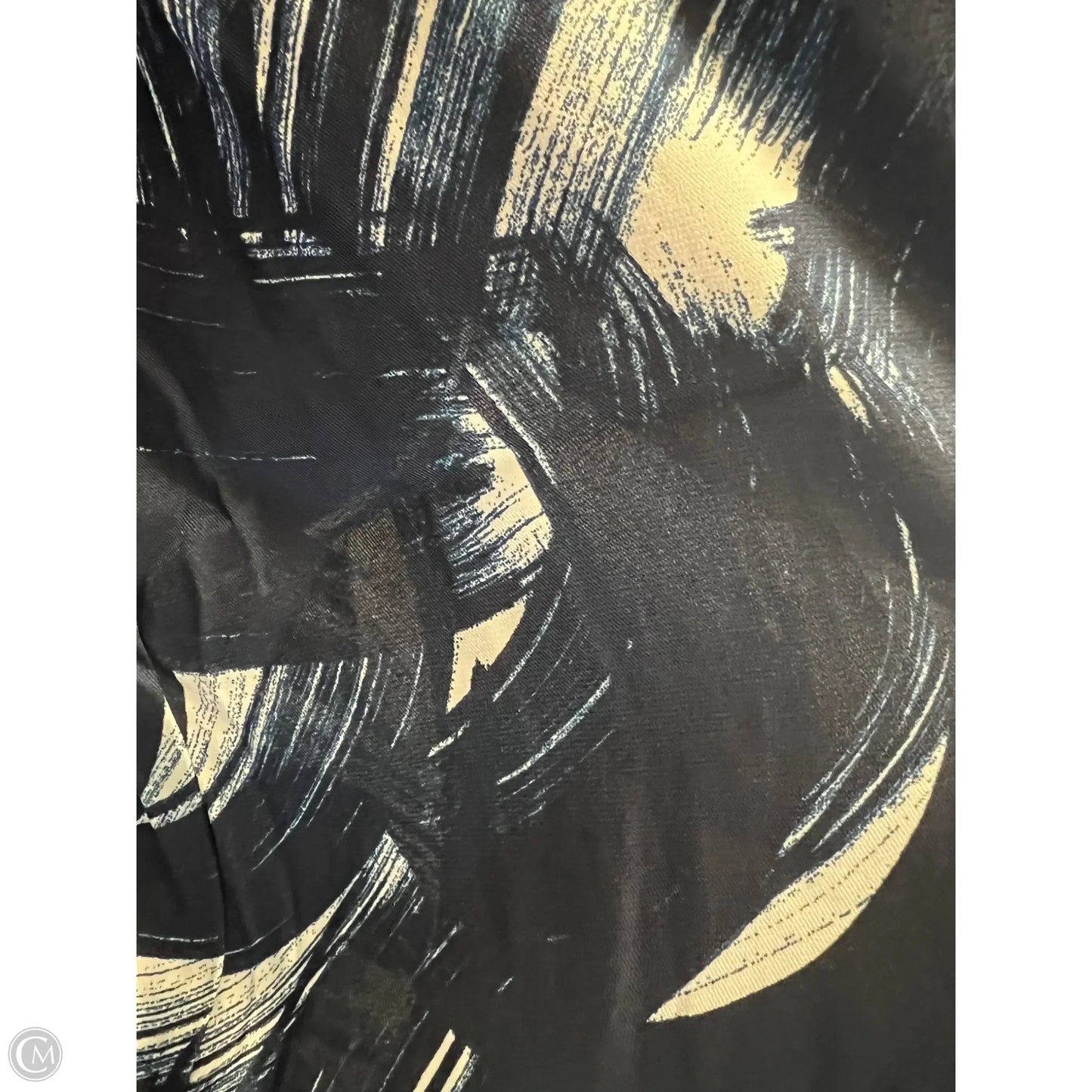 Top Long Sleeve By Banana Republic In Blue & White, Size: M