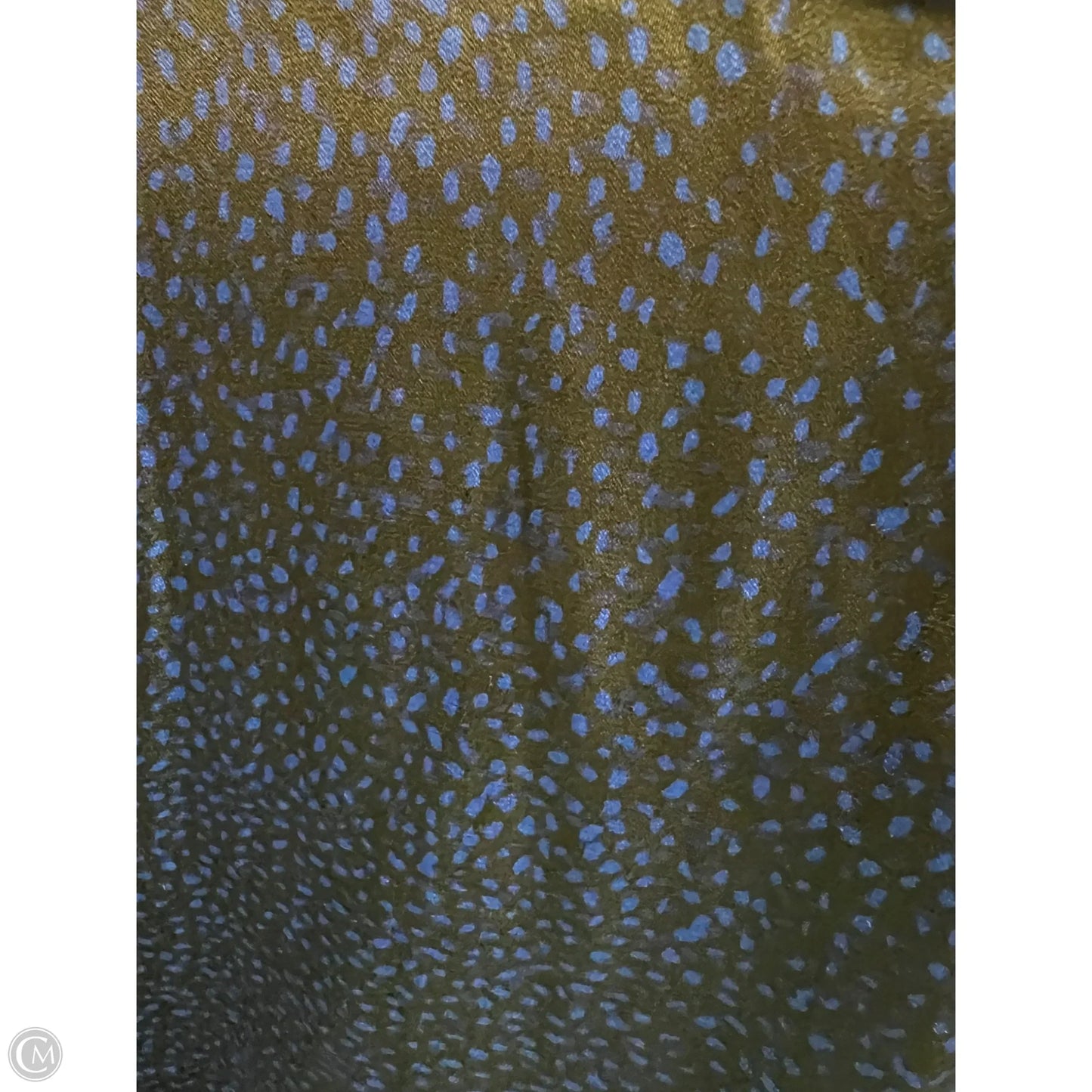 Top Long Sleeve By Banana Republic In Black & Blue, Size: M