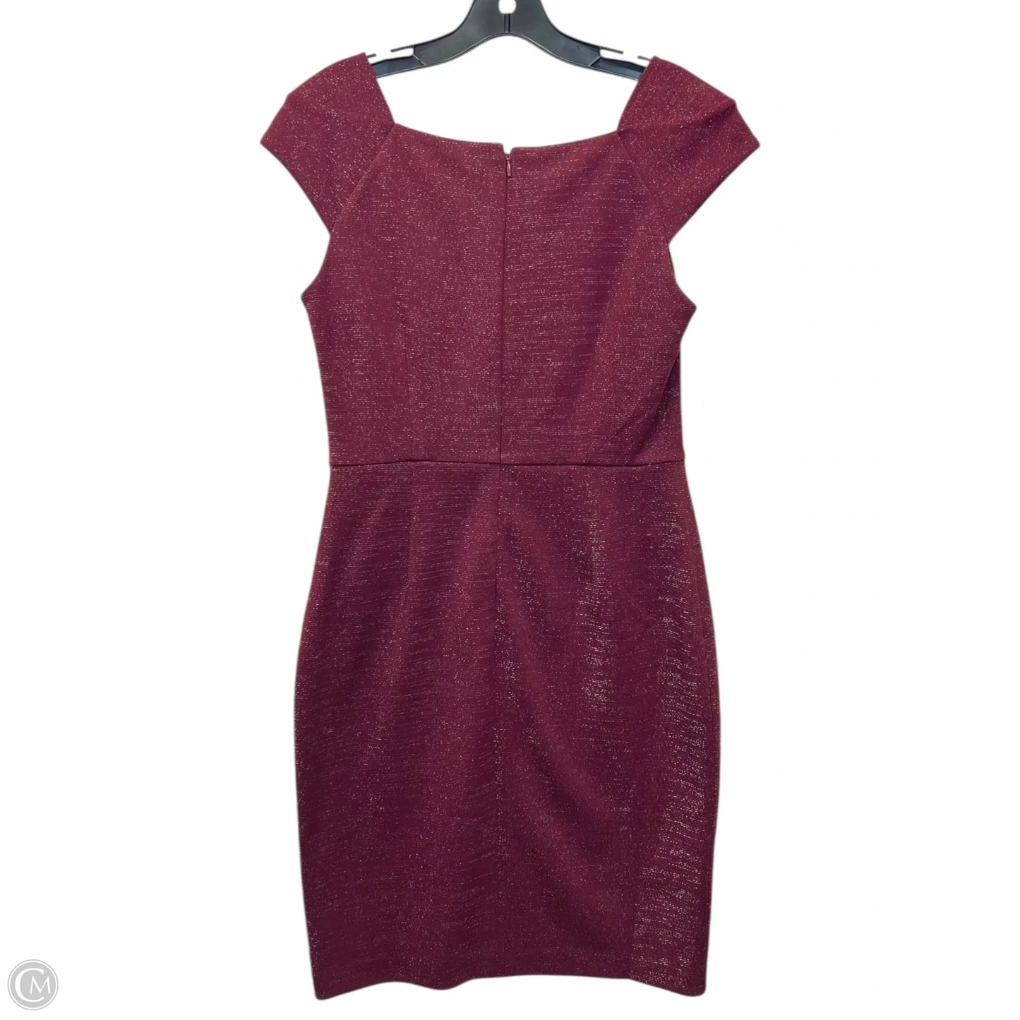 Dress Casual Midi By Calvin Klein In Red, Size: M