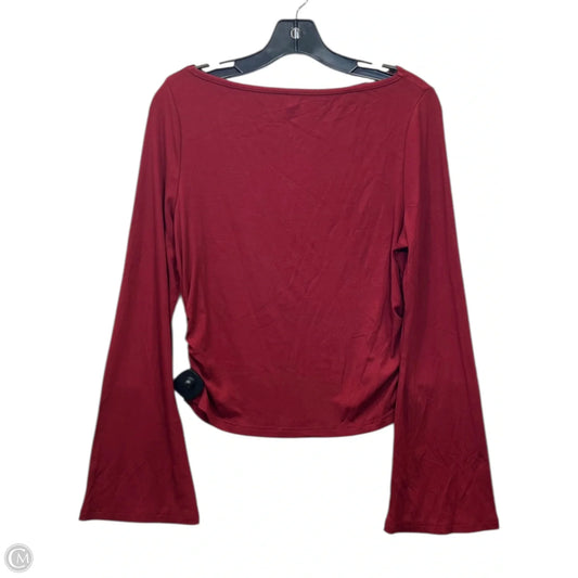 Top Long Sleeve By Prettygarden In Red, Size: L