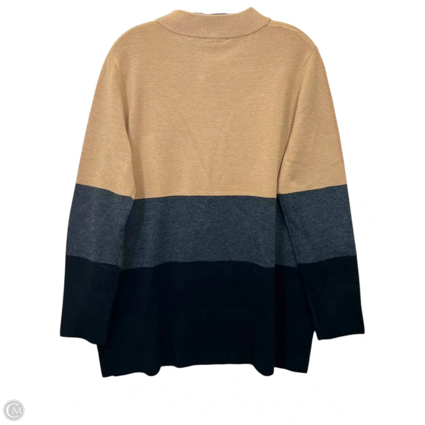 Sweater Designer By French Connection In Black & Brown, Size: M