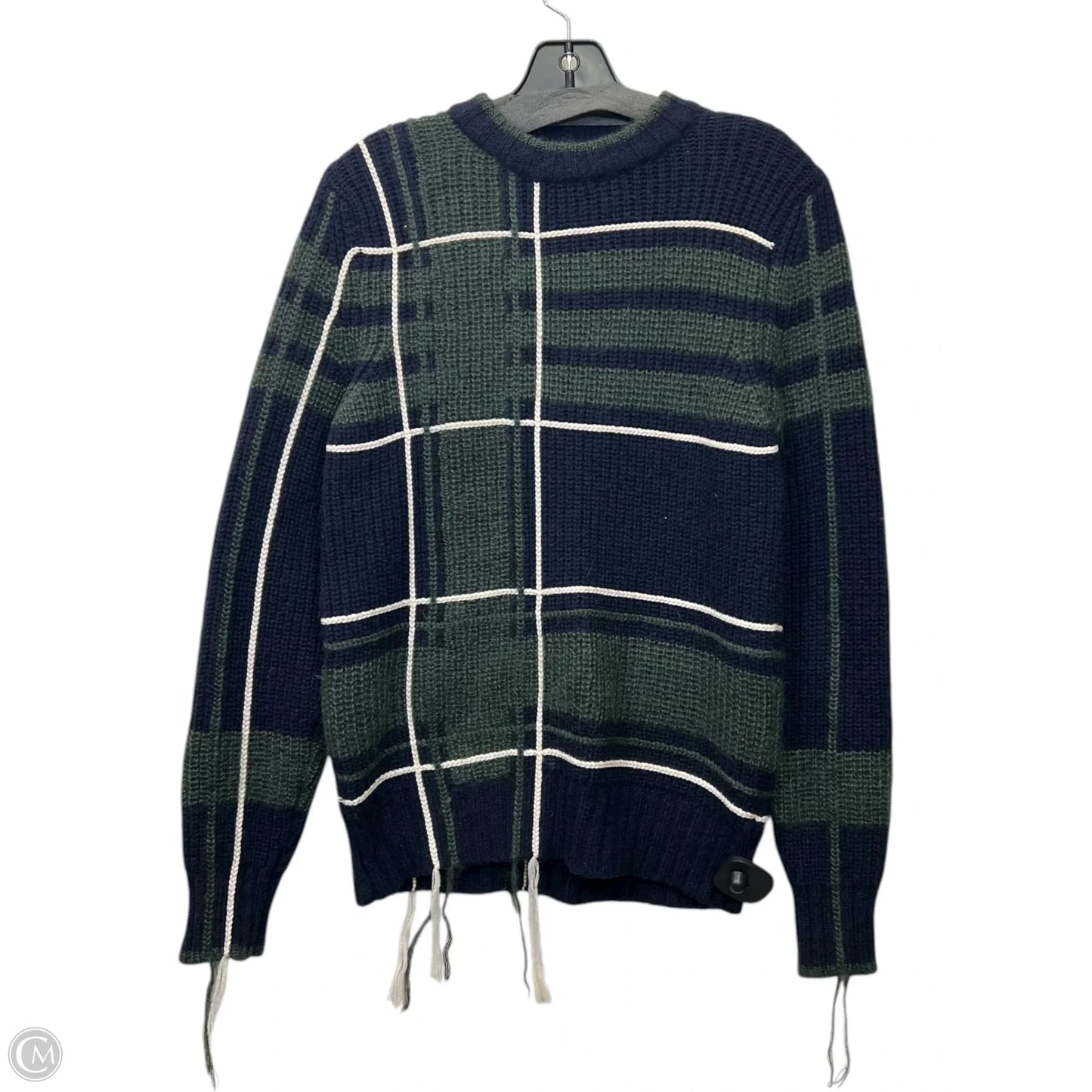 Sweater Designer By Tory Burch In Blue & Green, Size: Xs