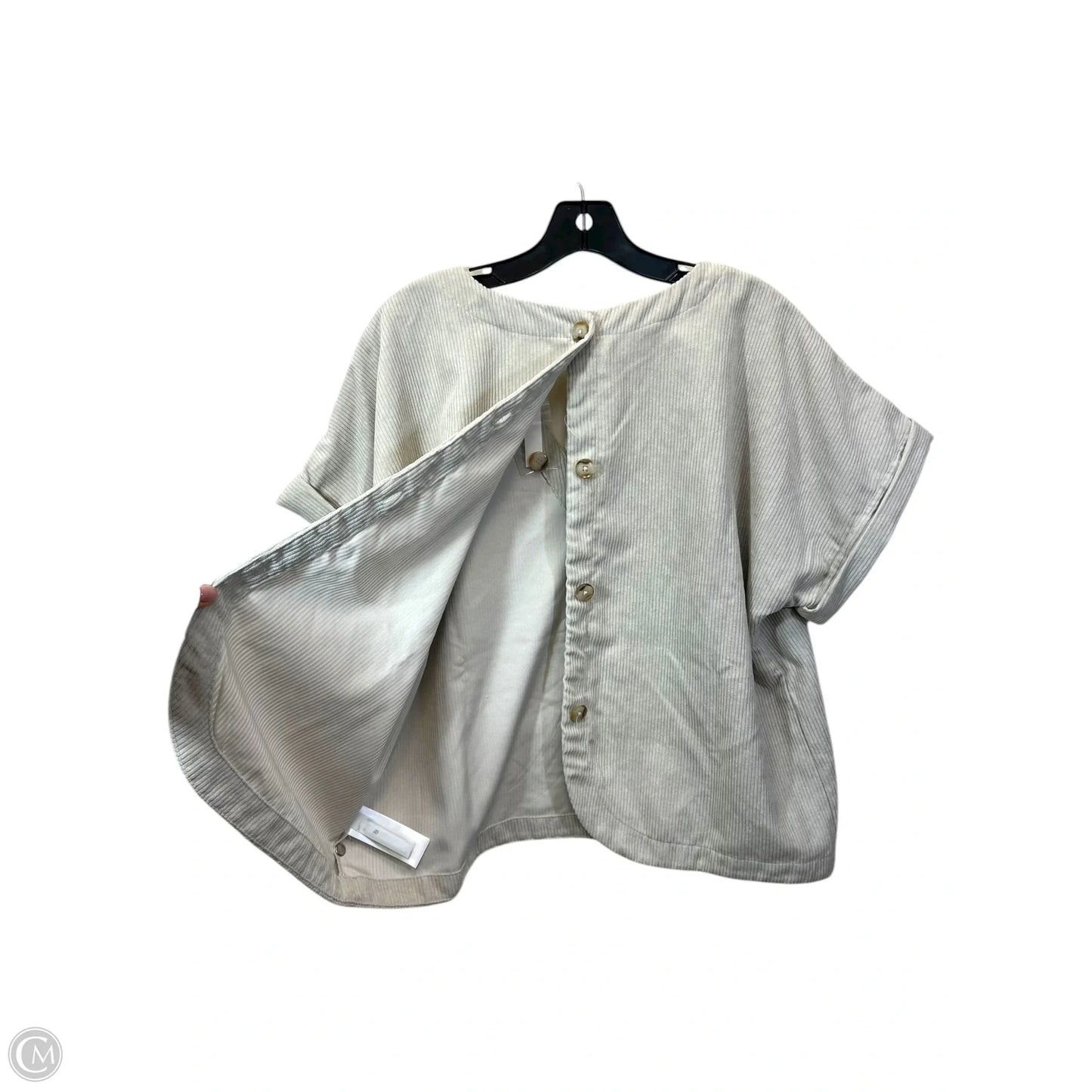 Top Short Sleeve By Madewell In Tan, Size: Xl