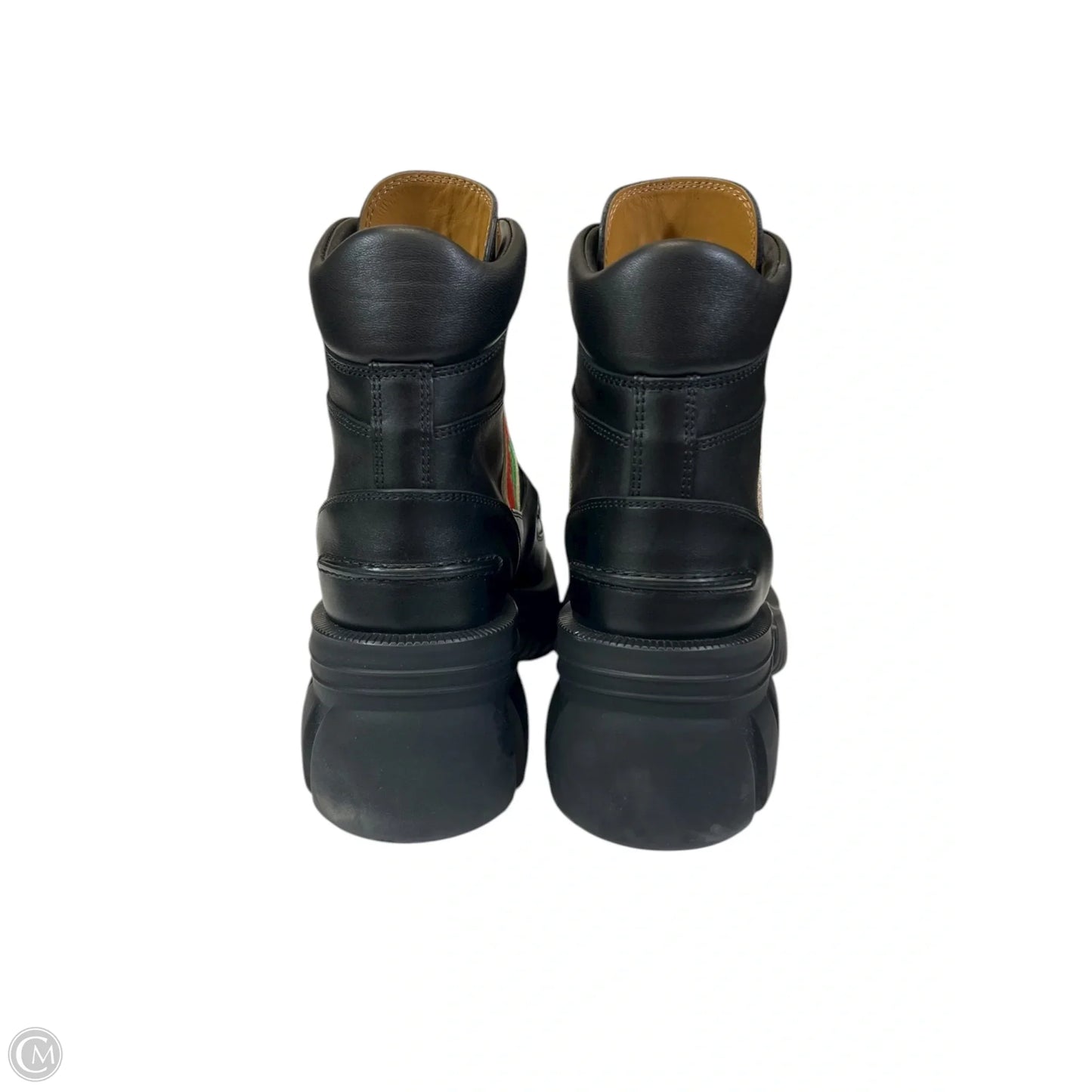 Boots Luxury Designer By Gucci In Black, Size: 6.5