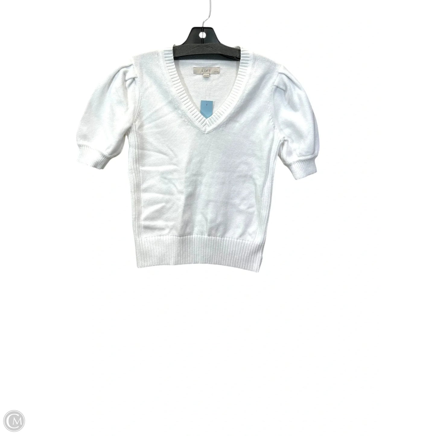 Sweater By Loft In White, Size: XXS petite