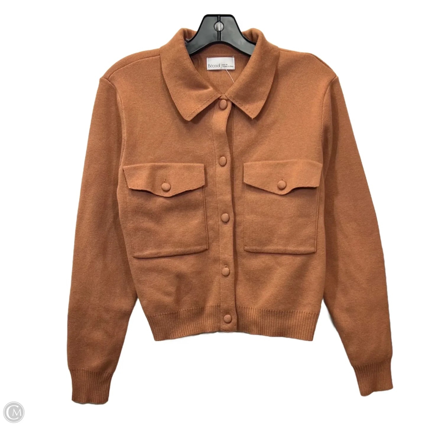 Cardigan By Becool In Tan, Size: M