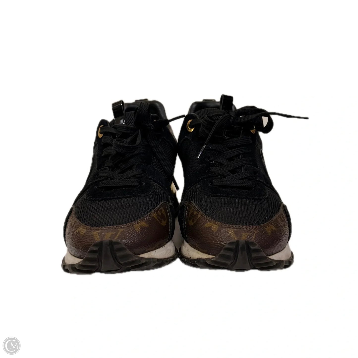 Shoes Luxury Designer By Louis Vuitton In Black & Brown, Size: 7