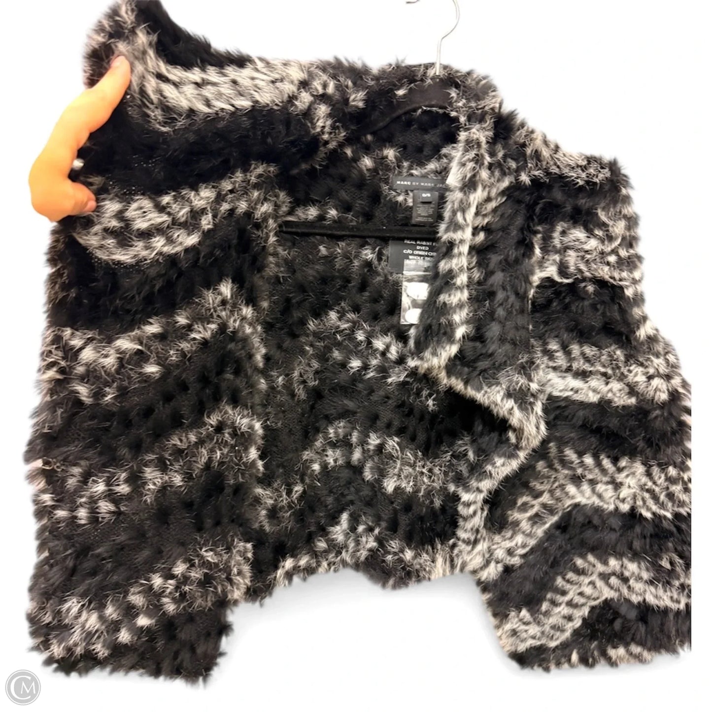 Vest Designer By Marc Jacobs In Black & Grey, Size: Osfm