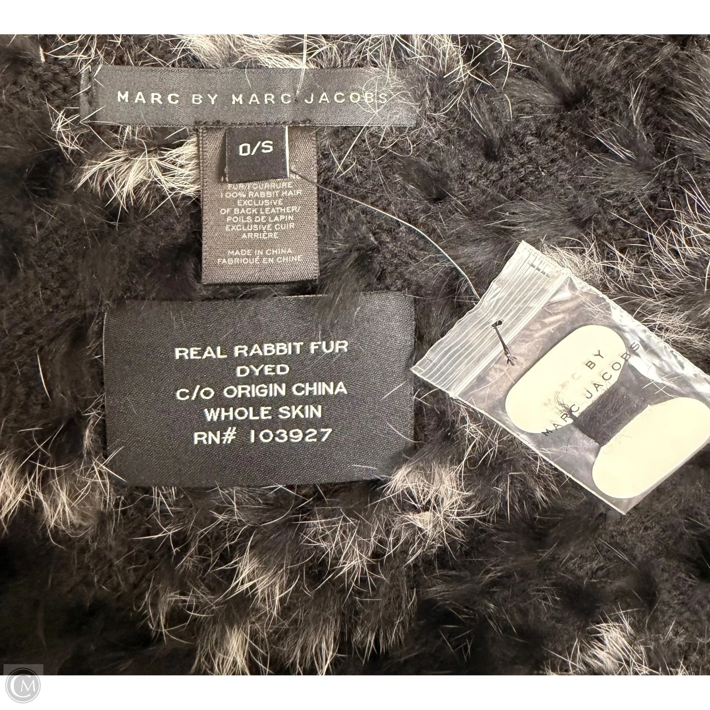 Vest Designer By Marc Jacobs In Black & Grey, Size: Osfm