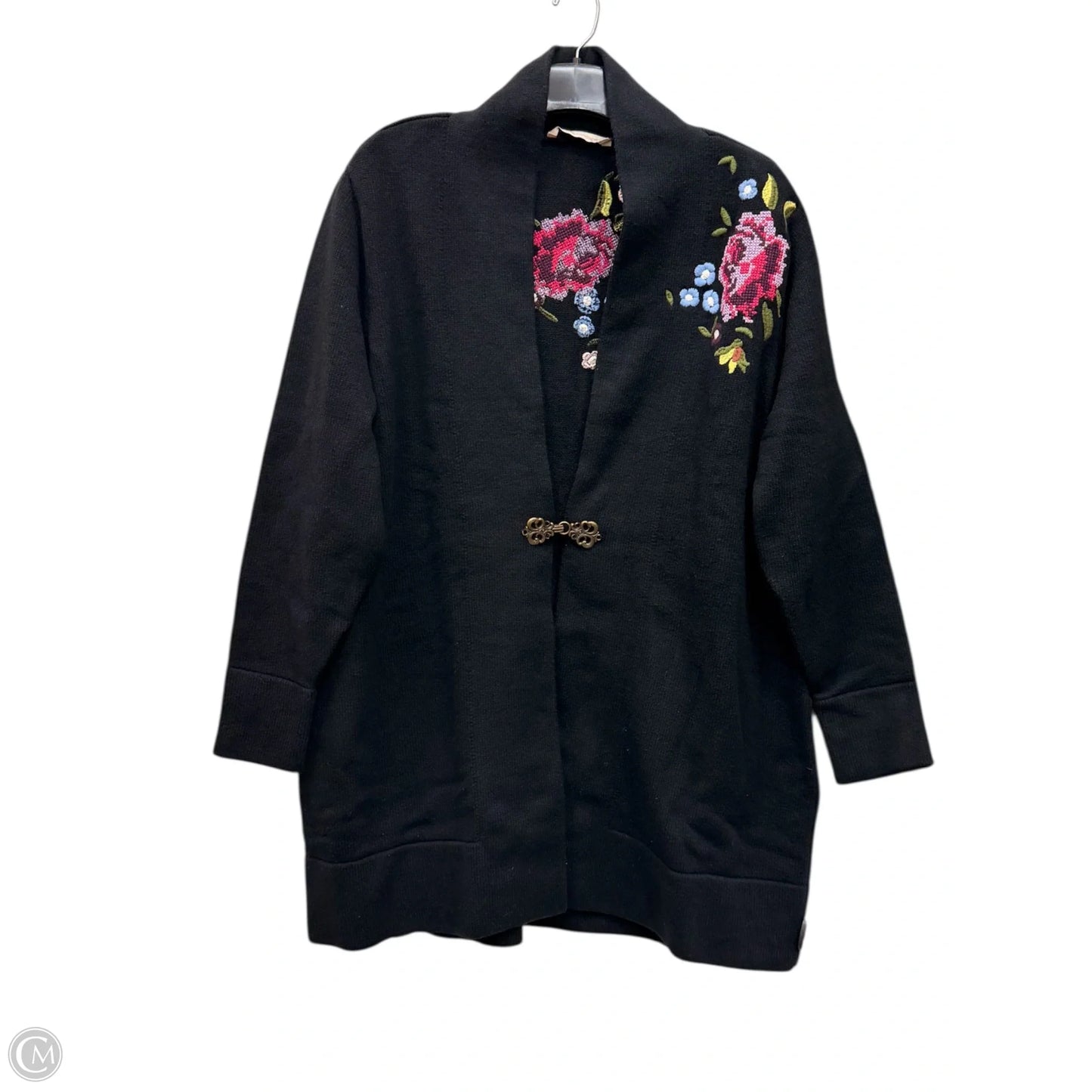 Sweater Cardigan By Soft Surroundings In Black, Size: 2x