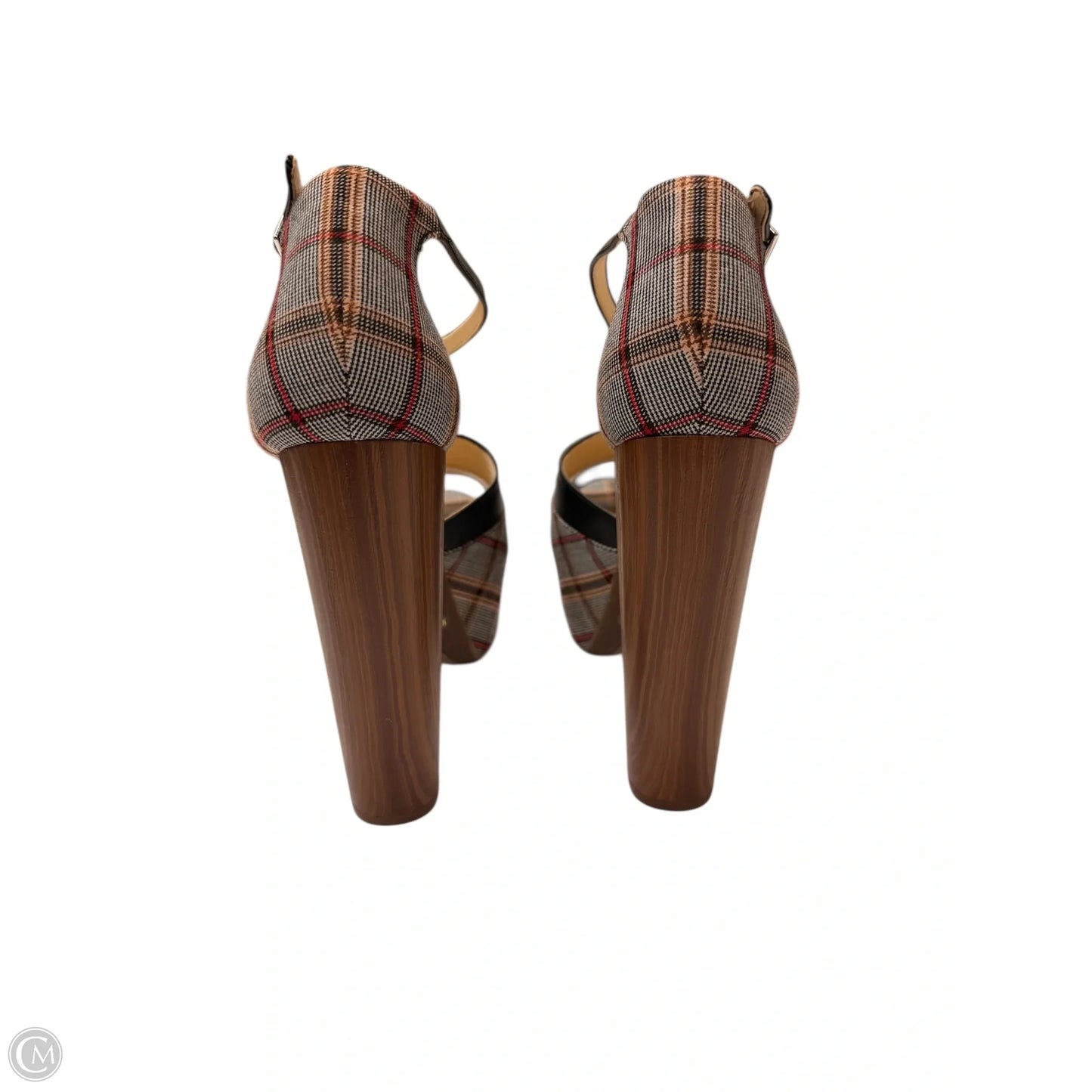 Shoes Heels Platform By Jessica Simpson In Plaid Pattern, Size: 10.5