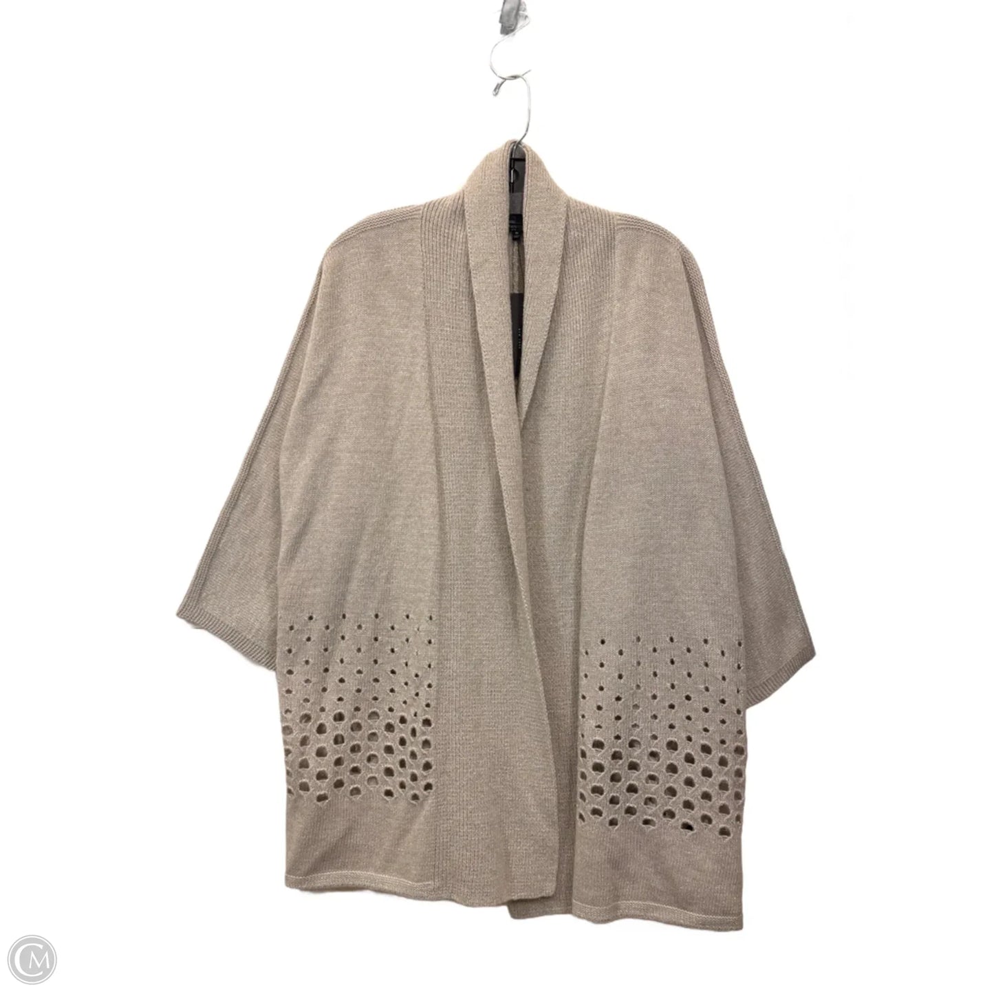 Sweater Cardigan By Lafayette 148 In Tan, Size: Xl