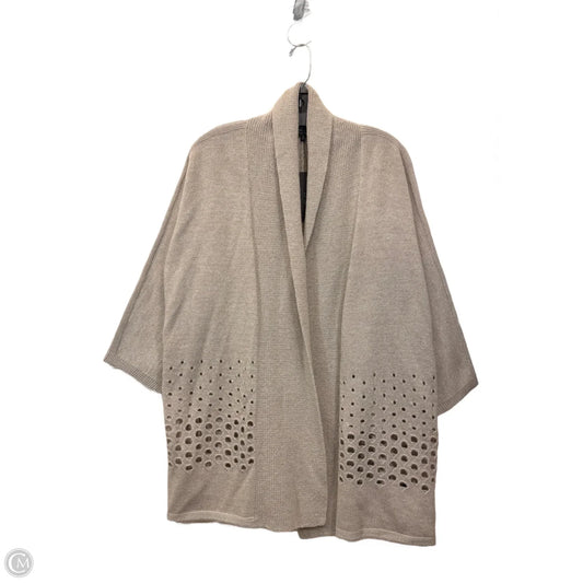 Sweater Cardigan By Lafayette 148 In Tan, Size: Xl
