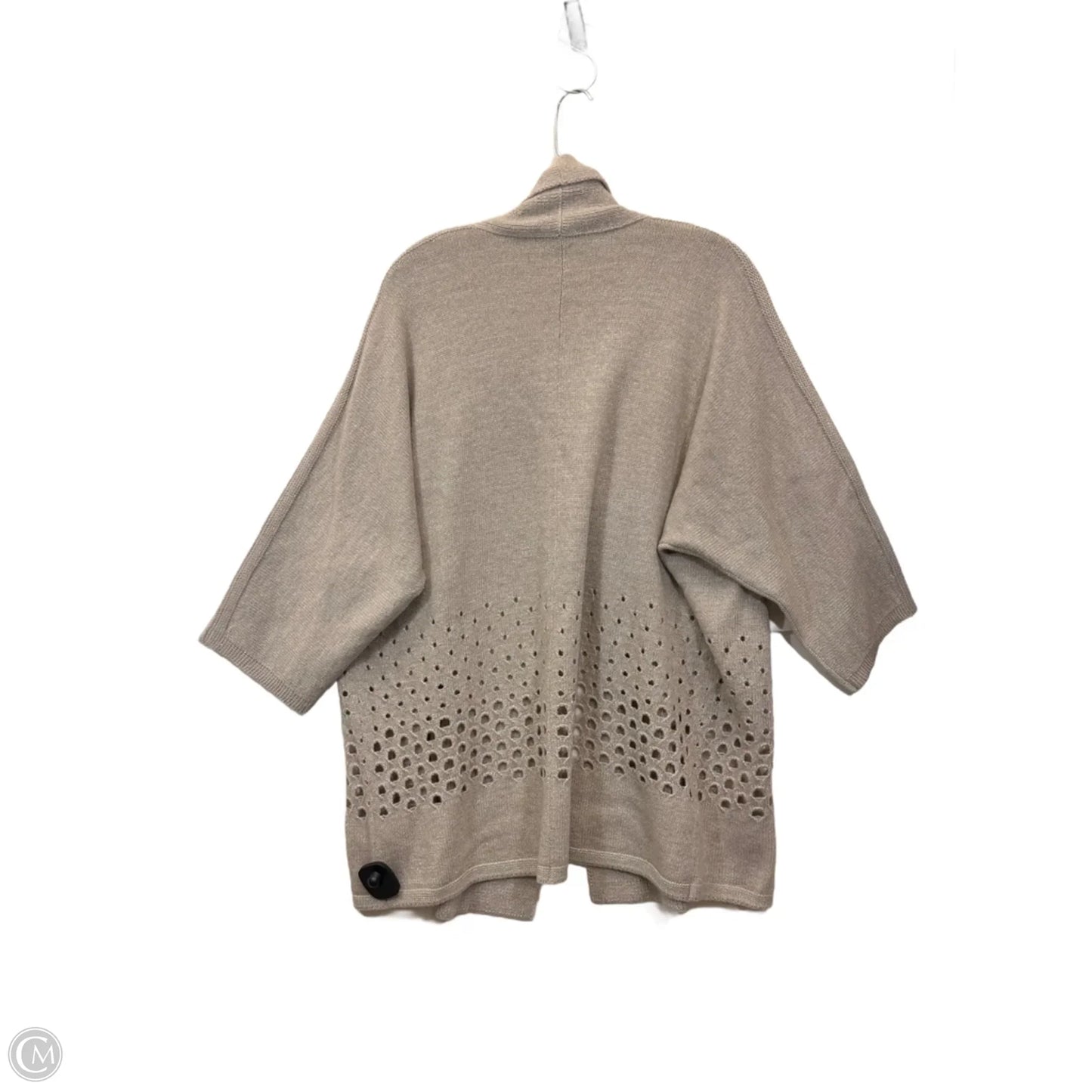 Sweater Cardigan By Lafayette 148 In Tan, Size: Xl