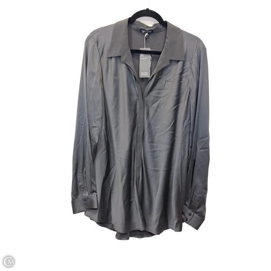 Top Long Sleeve Designer By Eileen Fisher In Grey, Size: Xl