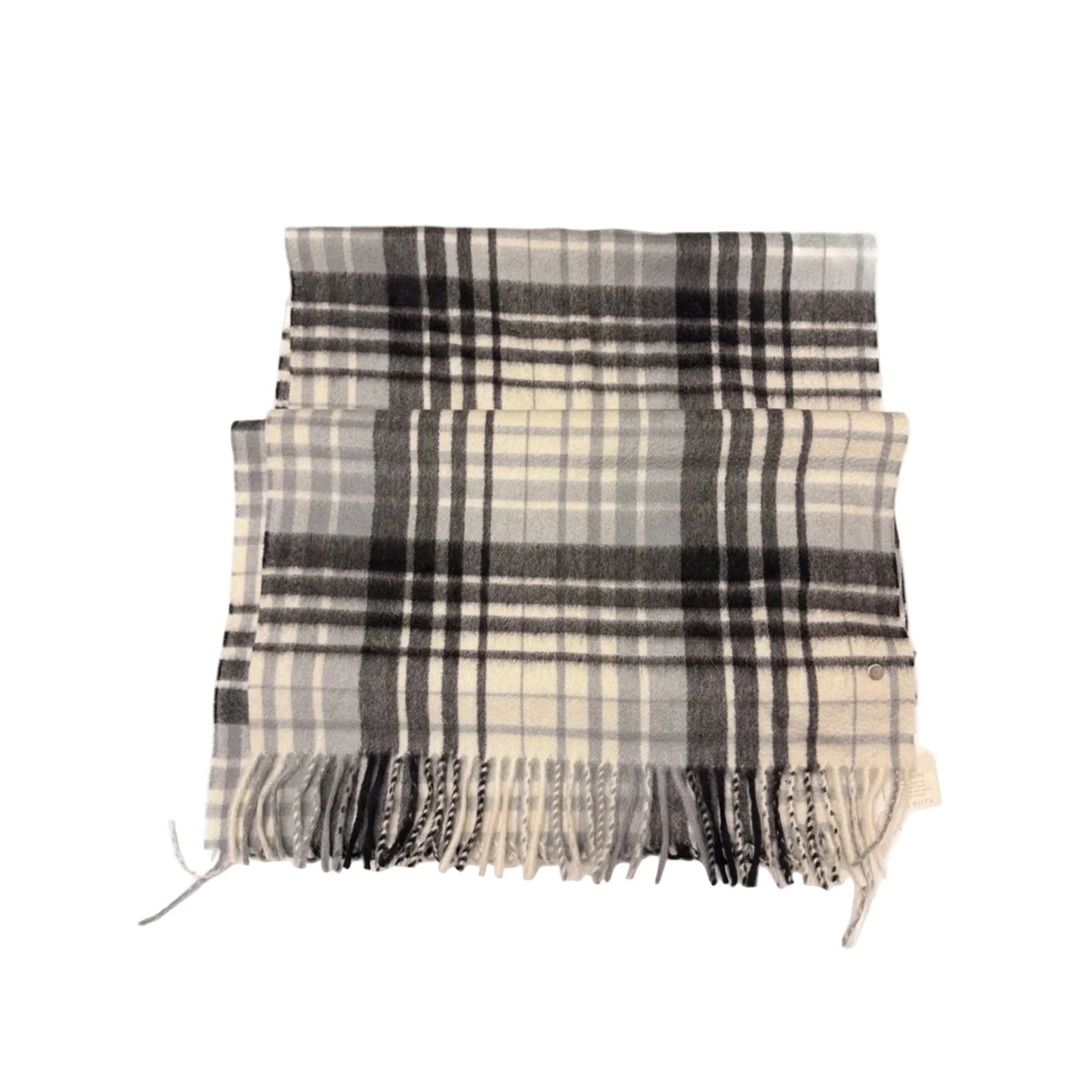 Scarf Winter By Talbots In Black & Grey