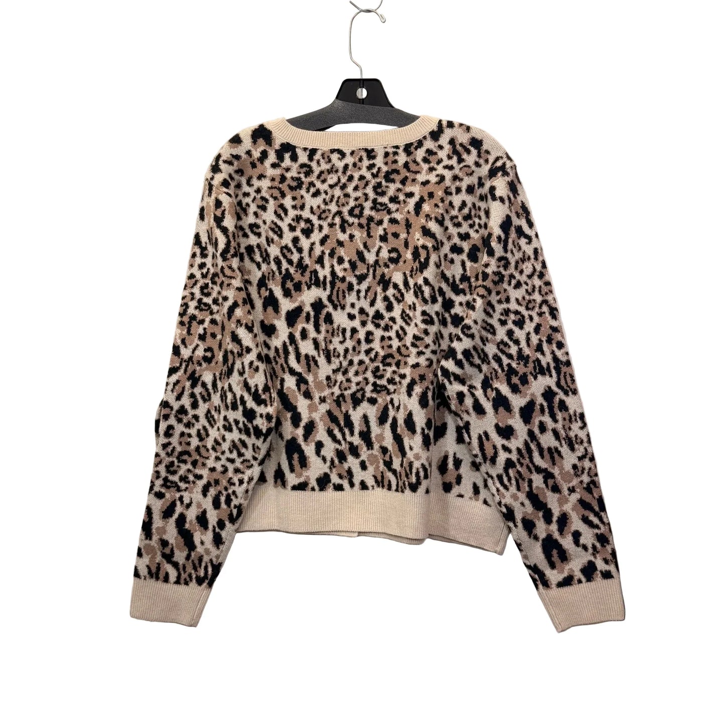 Sweater Cardigan By A New Day In Animal Print, Size: Xxl