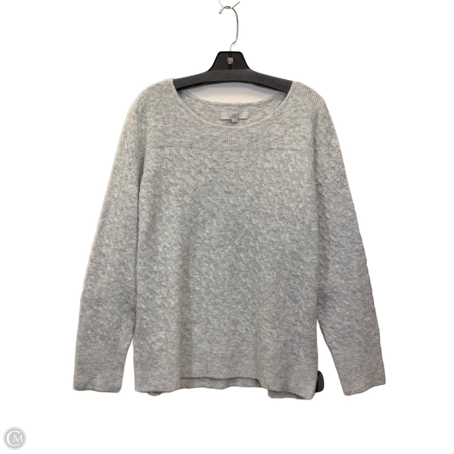 Sweater By Loft In Grey, Size: Xl