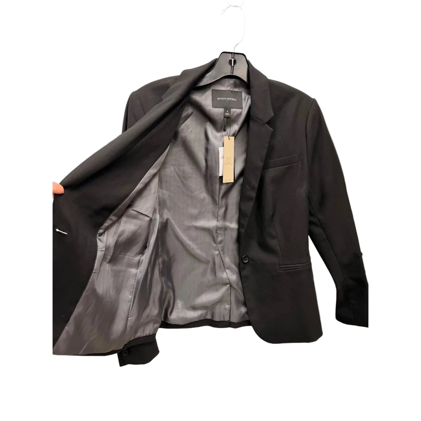 Blazer By Banana Republic In Black, Size: S