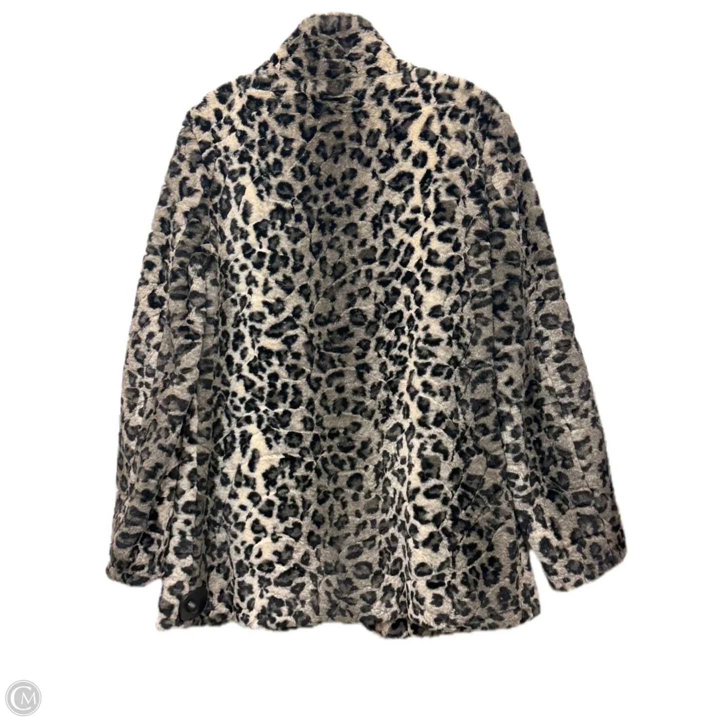Coat Faux Fur & Sherpa By Karen Kane In Animal Print, Size: M