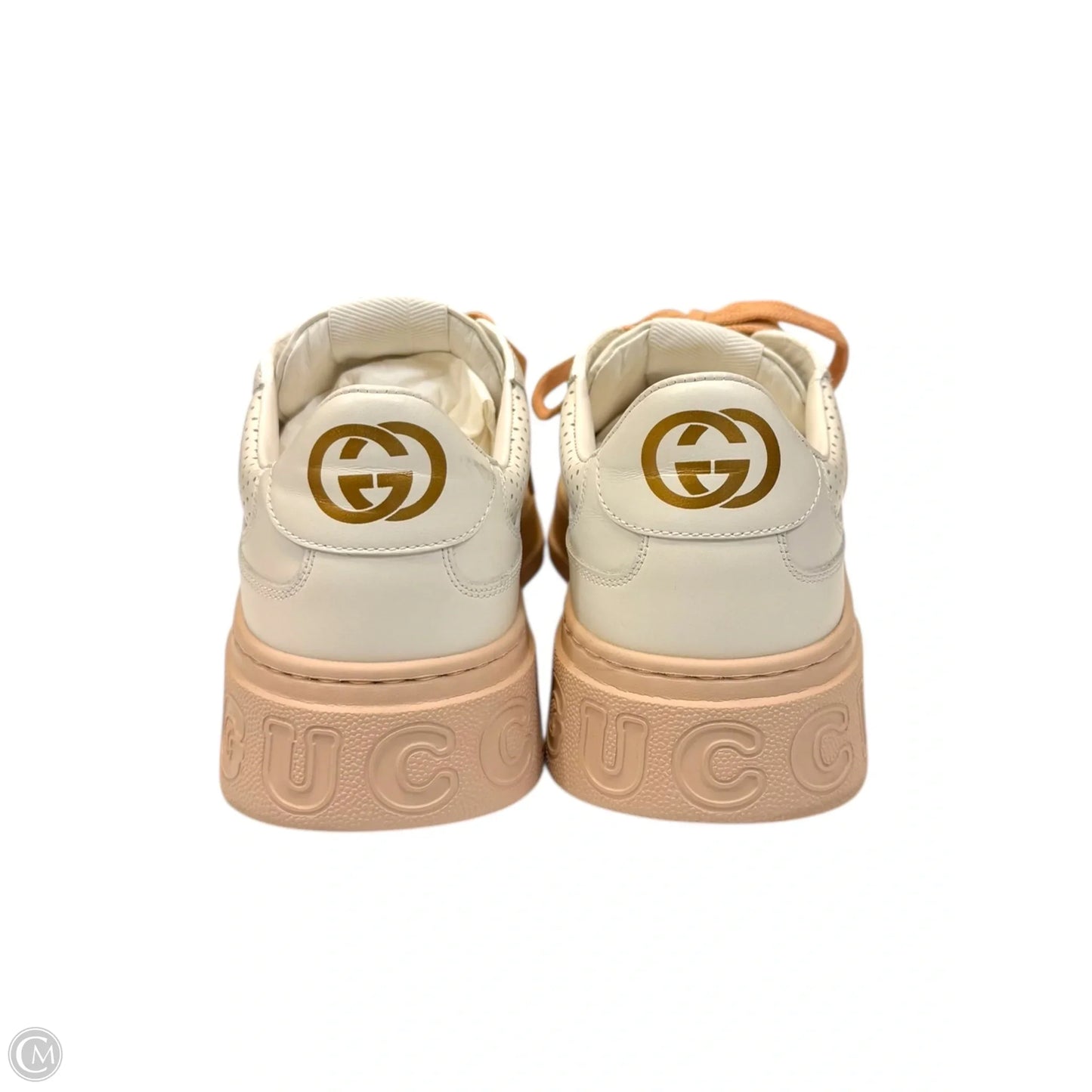 Shoes Luxury Designer By Gucci In White, Size: 10