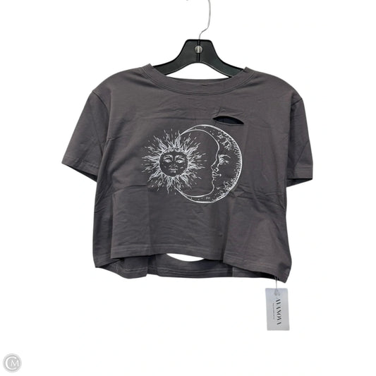 Top Short Sleeve By Avanova In Grey, Size: S