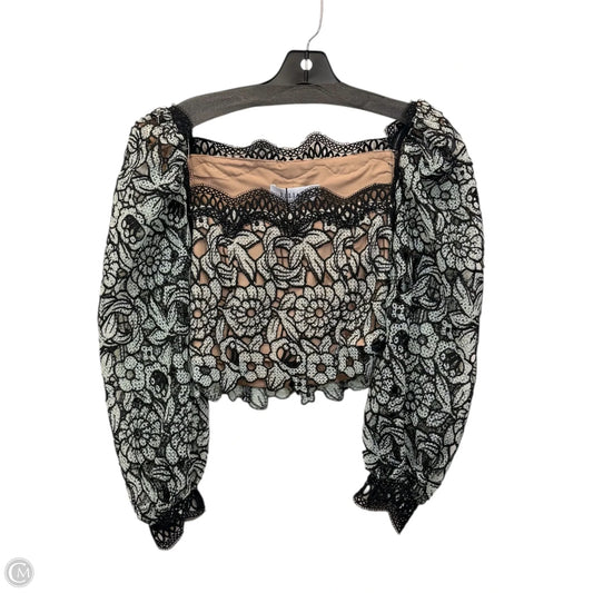 Top Long Sleeve By Elliatt In Black & Green, Size: Xs
