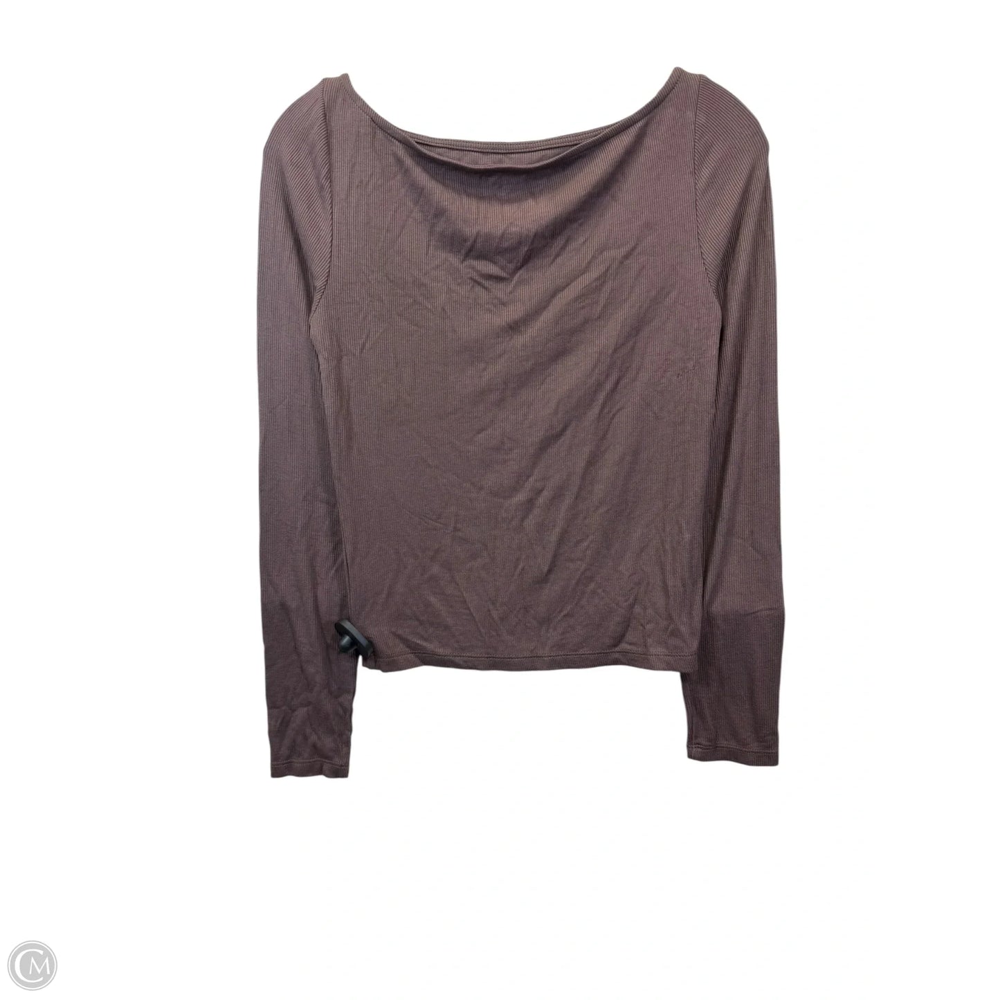 Top Long Sleeve By Wild Fable In Brown, Size: S