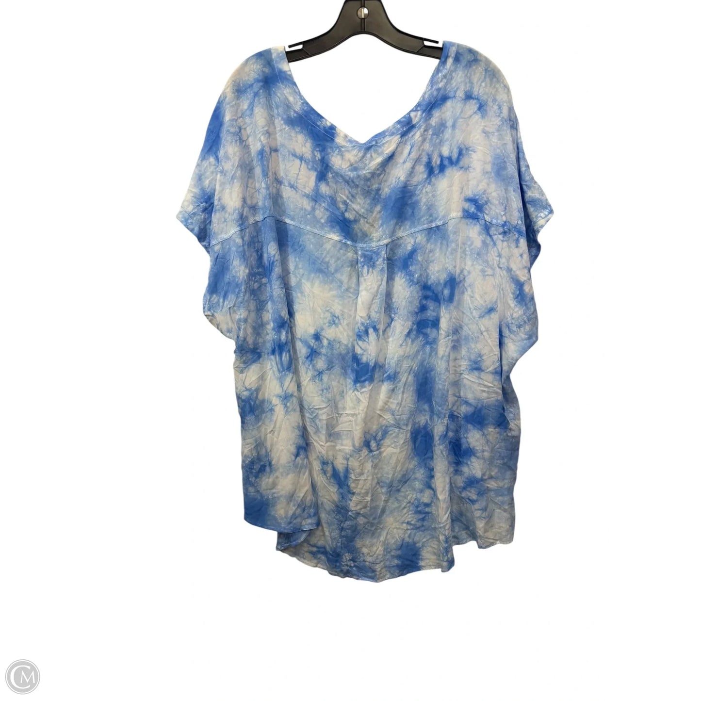 Top Short Sleeve By Jane And Delancey In Tie Dye Print, Size: 3x