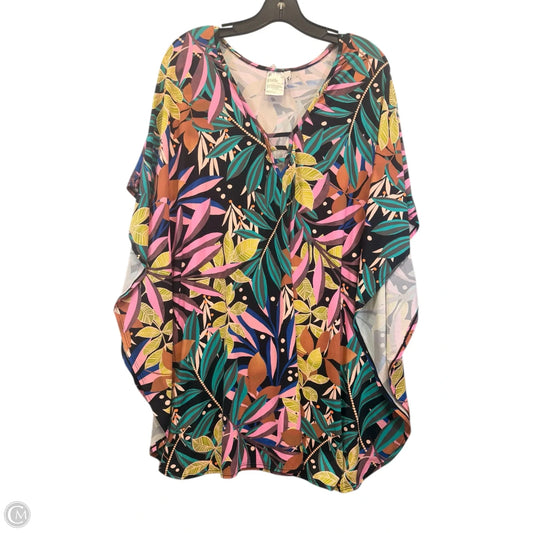 Swimwear Cover-up By Bar Iii In Tropical Print, Size: Xl