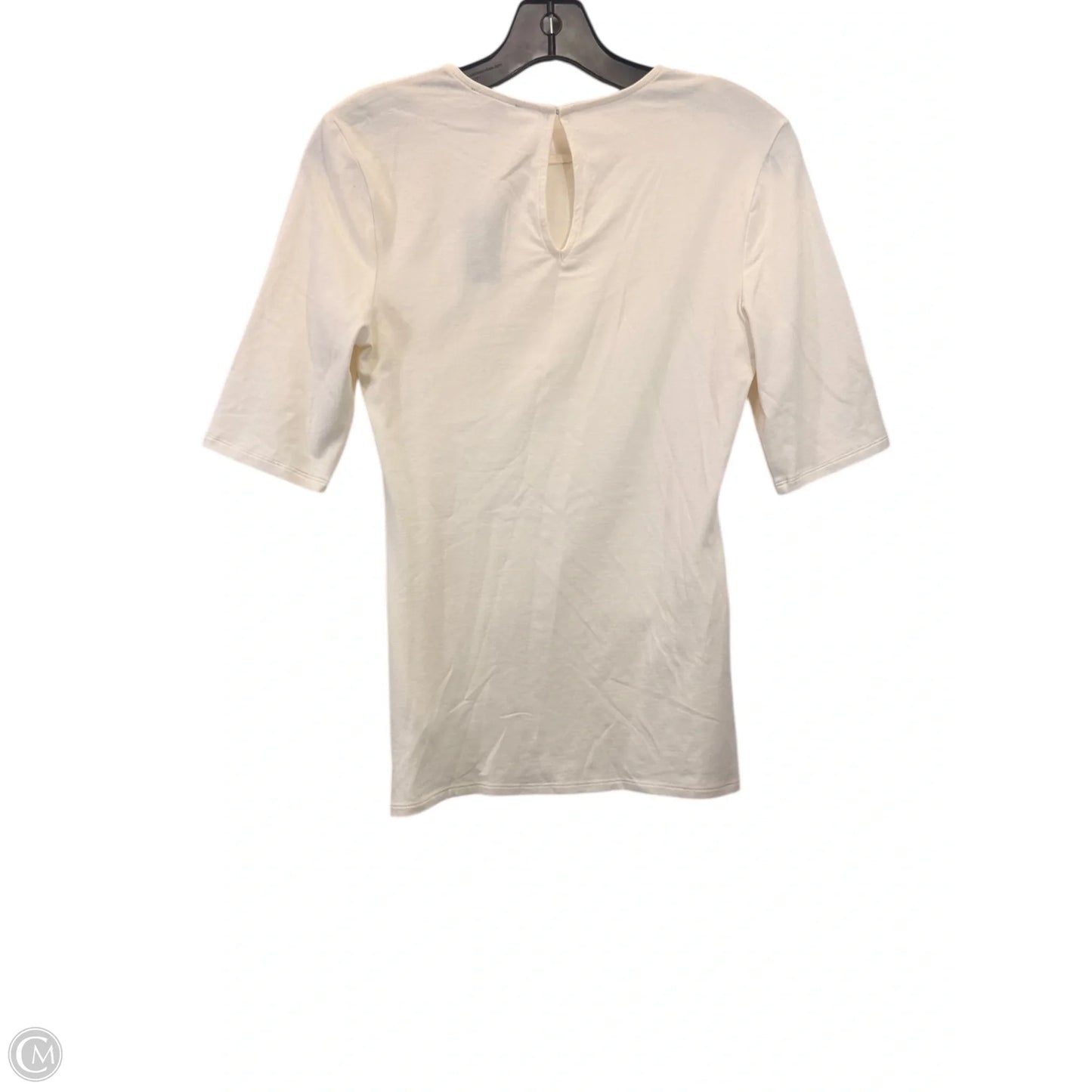Top Short Sleeve By Express In Cream, Size: S