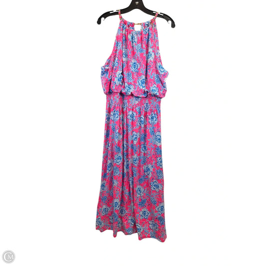 Dress Designer By Lilly Pulitzer In Blue & Pink, Size: Xl