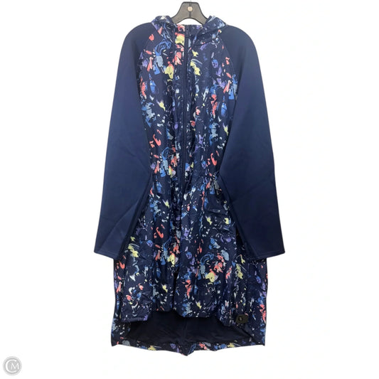 Jacket Windbreaker By Lane Bryant In Blue, Size: 5x