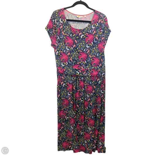 Dress Casual Midi By Boden In Multi-colored, Size: L