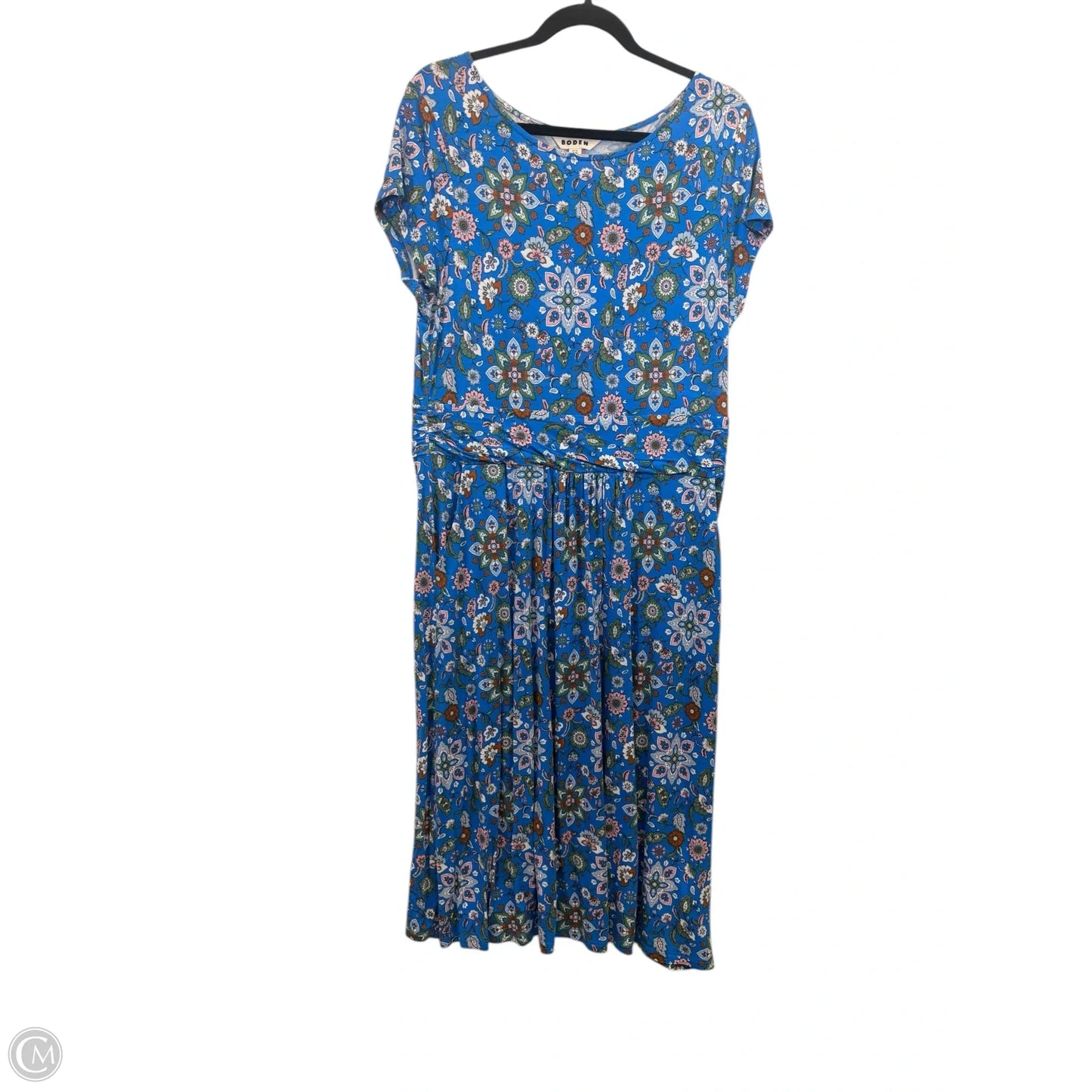 Dress Casual Midi By Boden In Floral Print, Size: L
