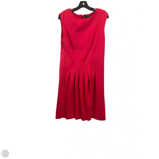 Dress Casual Midi By Lauren By Ralph Lauren In Pink, Size: Xl
