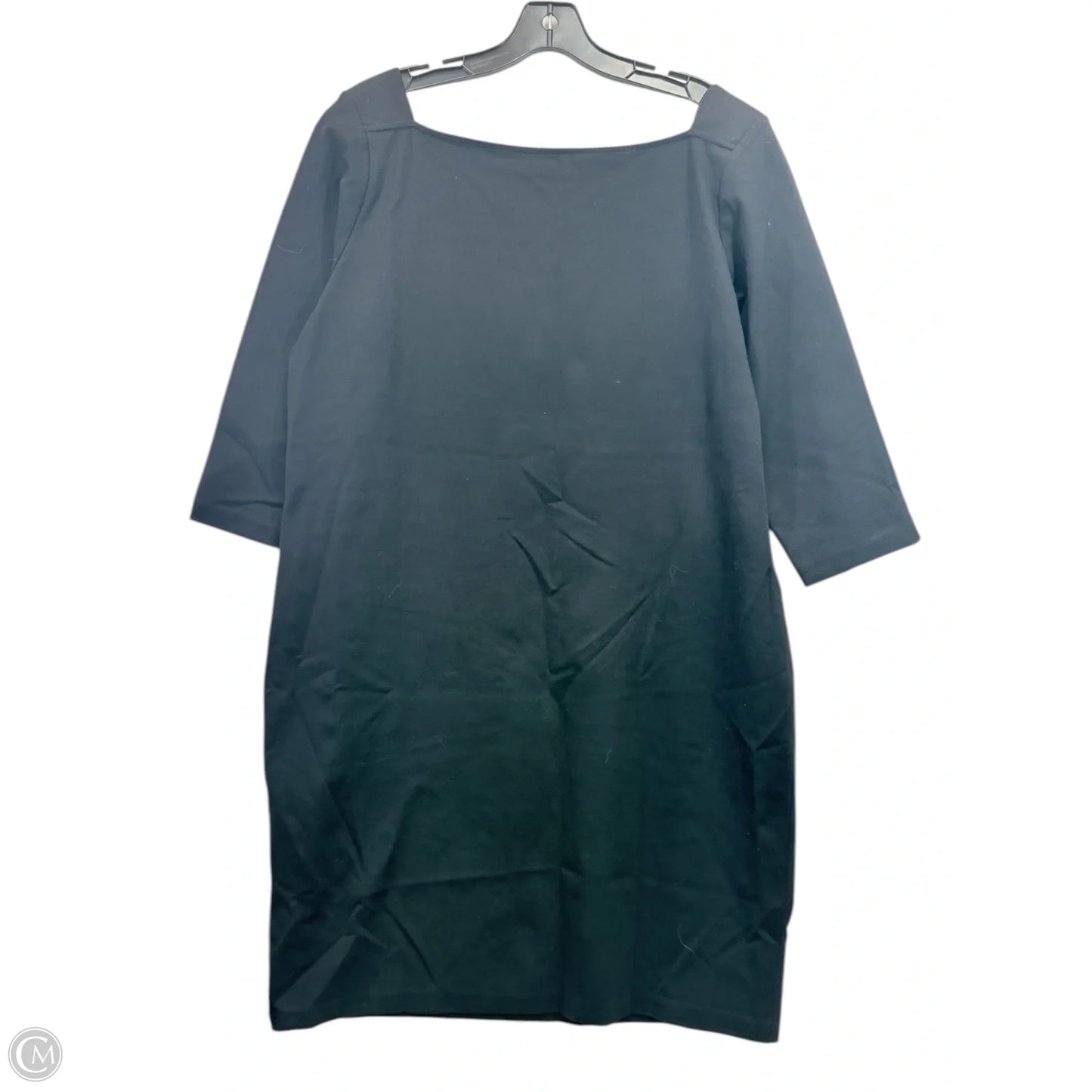 Dress Casual Midi By Talbots In Black, Size: 2x
