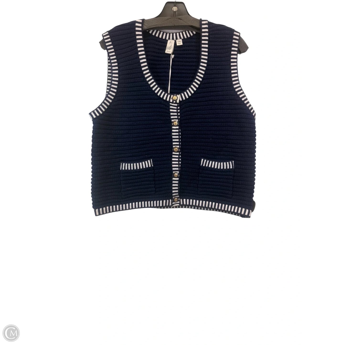 Vest Sweater By Joie In Navy, Size: L