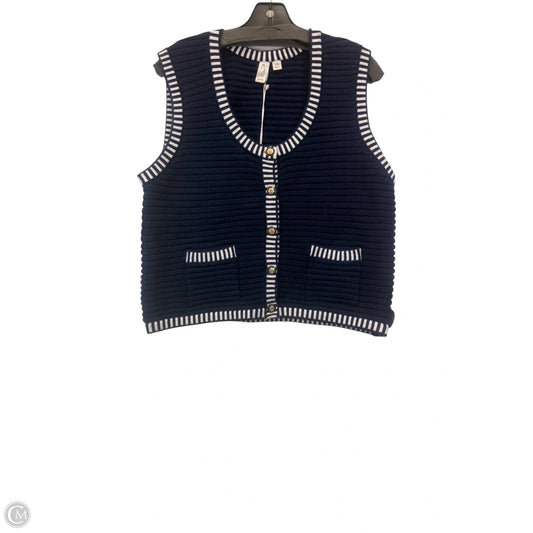 Vest Sweater By Joie In Navy, Size: L